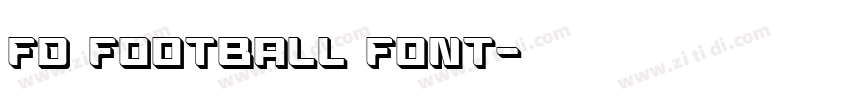 FD Football Font字体转换